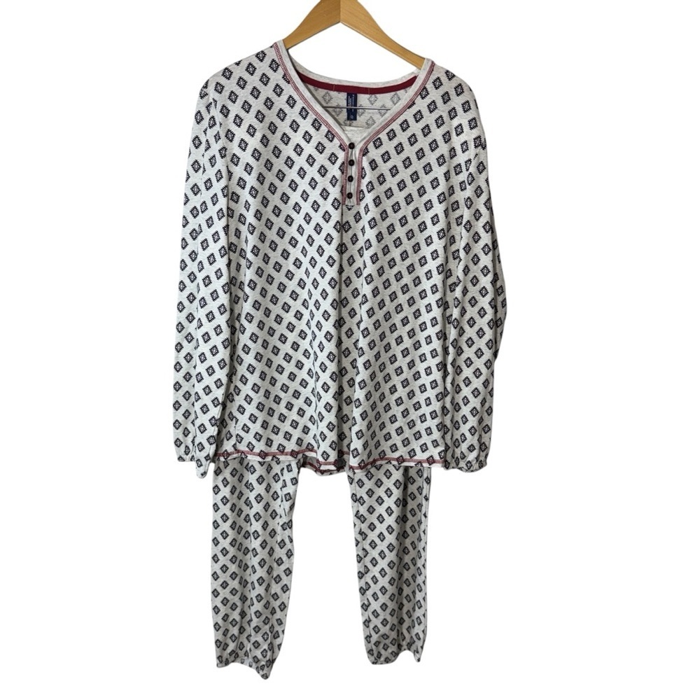 Denver Hayes 2 Piece Pajama Set Cotton Blend Size XL NWT